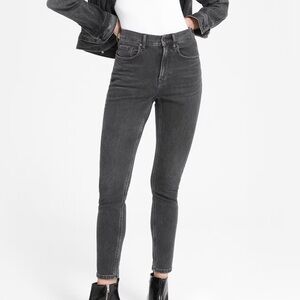 Everlane The Authentic Stretch High-Rise Skinny Washed Black Size 29 TALL